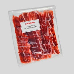 Jamón de cebo ibérico en lonchas. Sobre de 150Gm